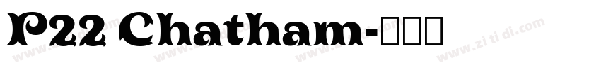 P22 Chatham字体转换